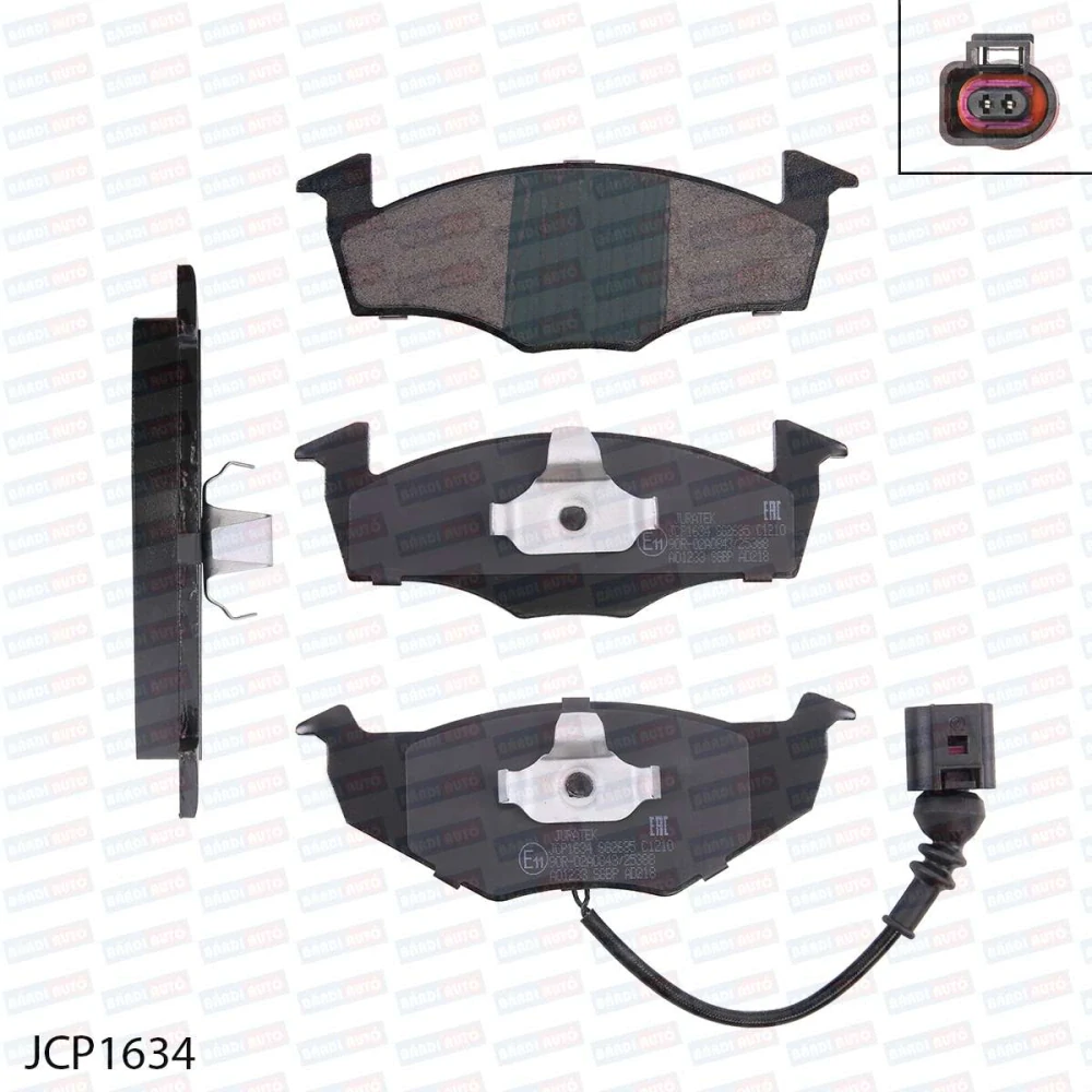 JURATEK JCP1634 Predné brzdové platničky