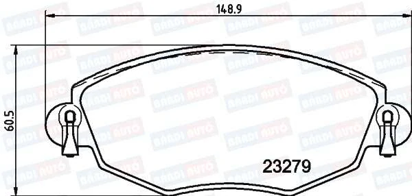 MINTEX MDB2062 Predné brzdové platničky