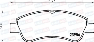 MINTEX MDB2283 Predné brzdové platničky